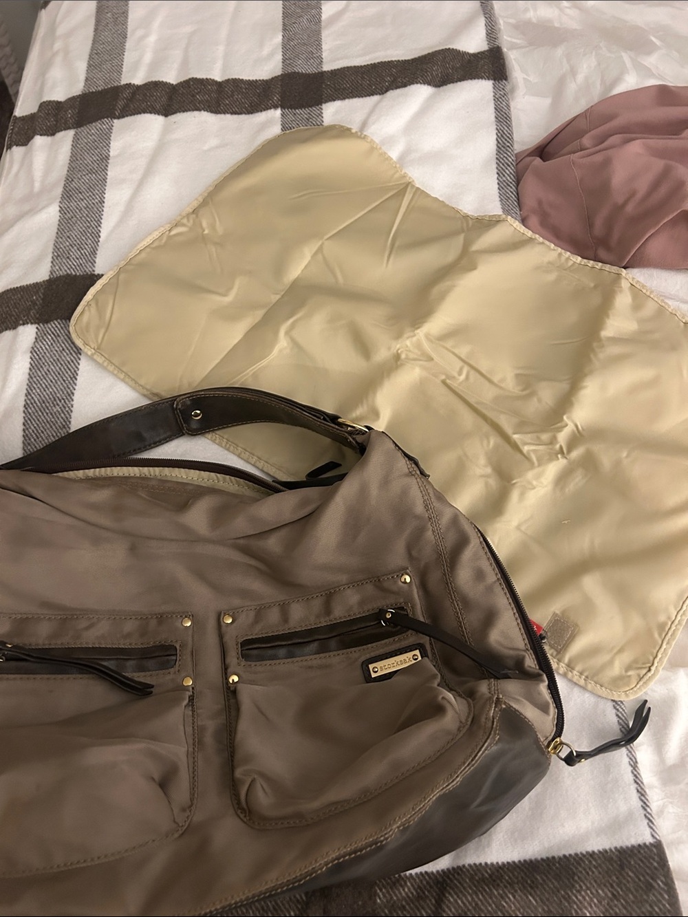 StorkSak Emily Slouch Hobo Diaper Bag